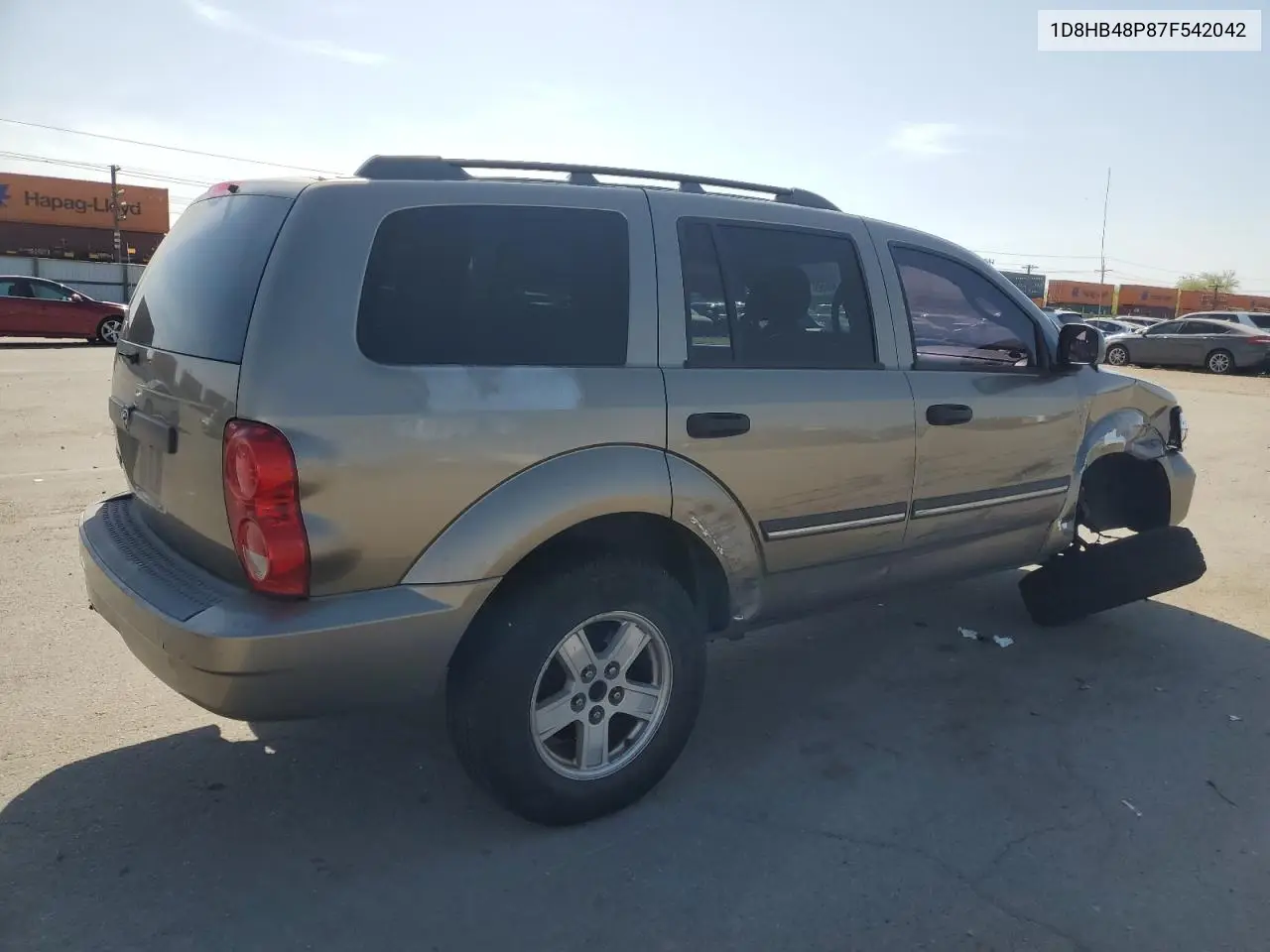 2007 Dodge Durango Slt VIN: 1D8HB48P87F542042 Lot: 54558055