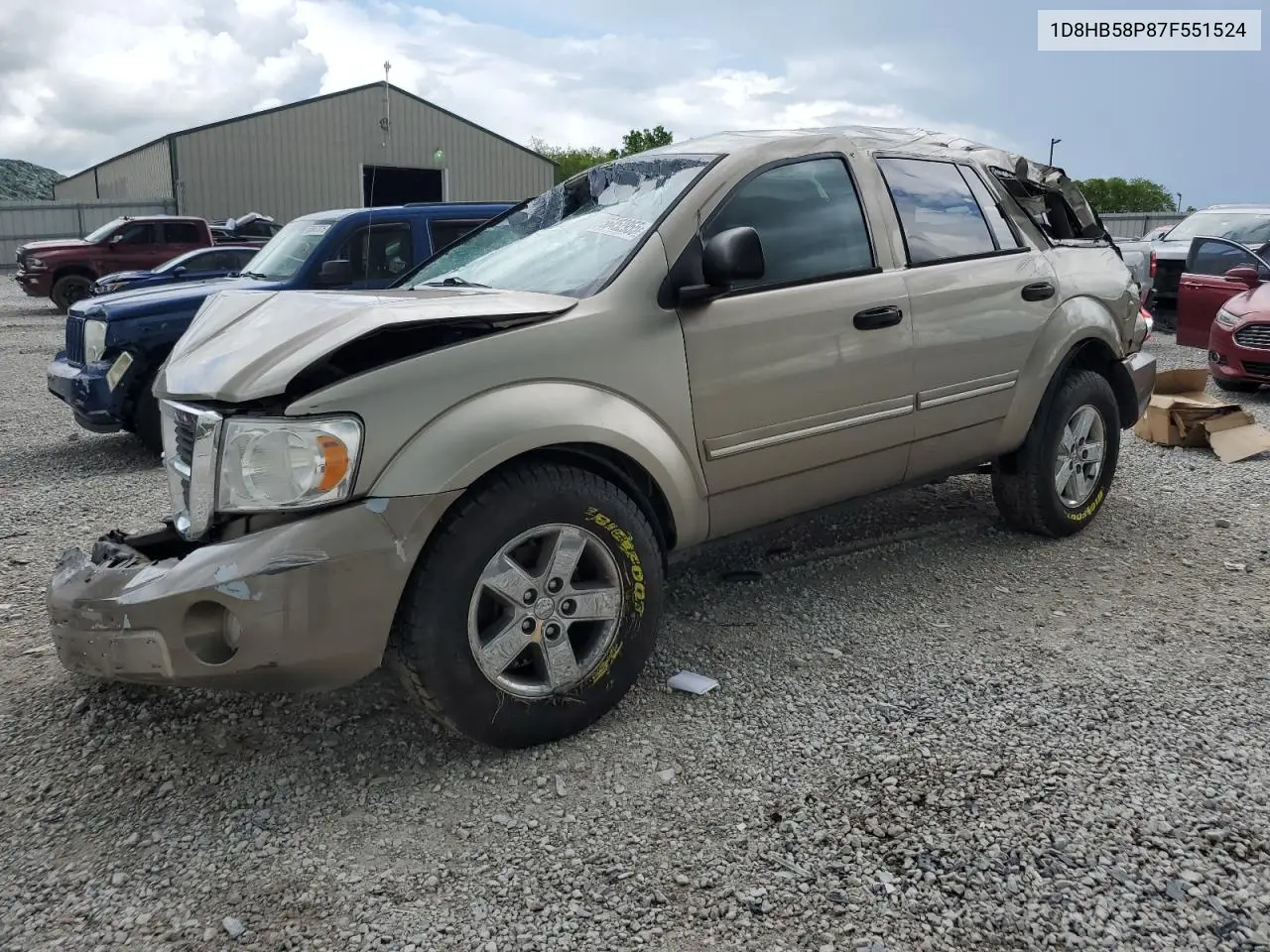2007 Dodge Durango Limited VIN: 1D8HB58P87F551524 Lot: 56452955