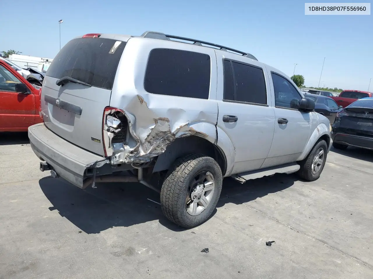 2007 Dodge Durango Sxt VIN: 1D8HD38P07F556960 Lot: 58940095