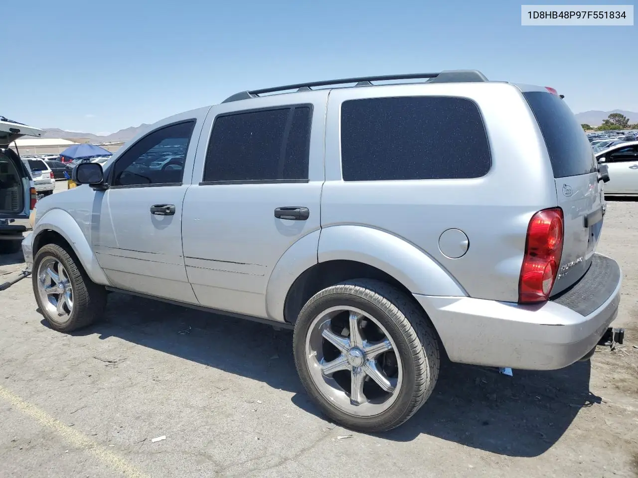 2007 Dodge Durango Slt VIN: 1D8HB48P97F551834 Lot: 60083815