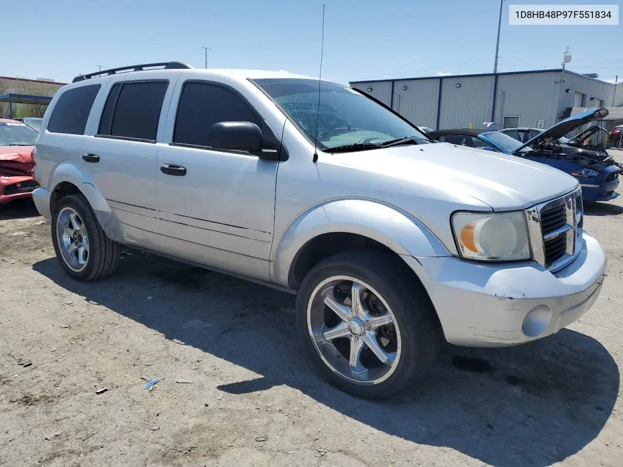 2007 Dodge Durango Slt VIN: 1D8HB48P97F551834 Lot: 60083815