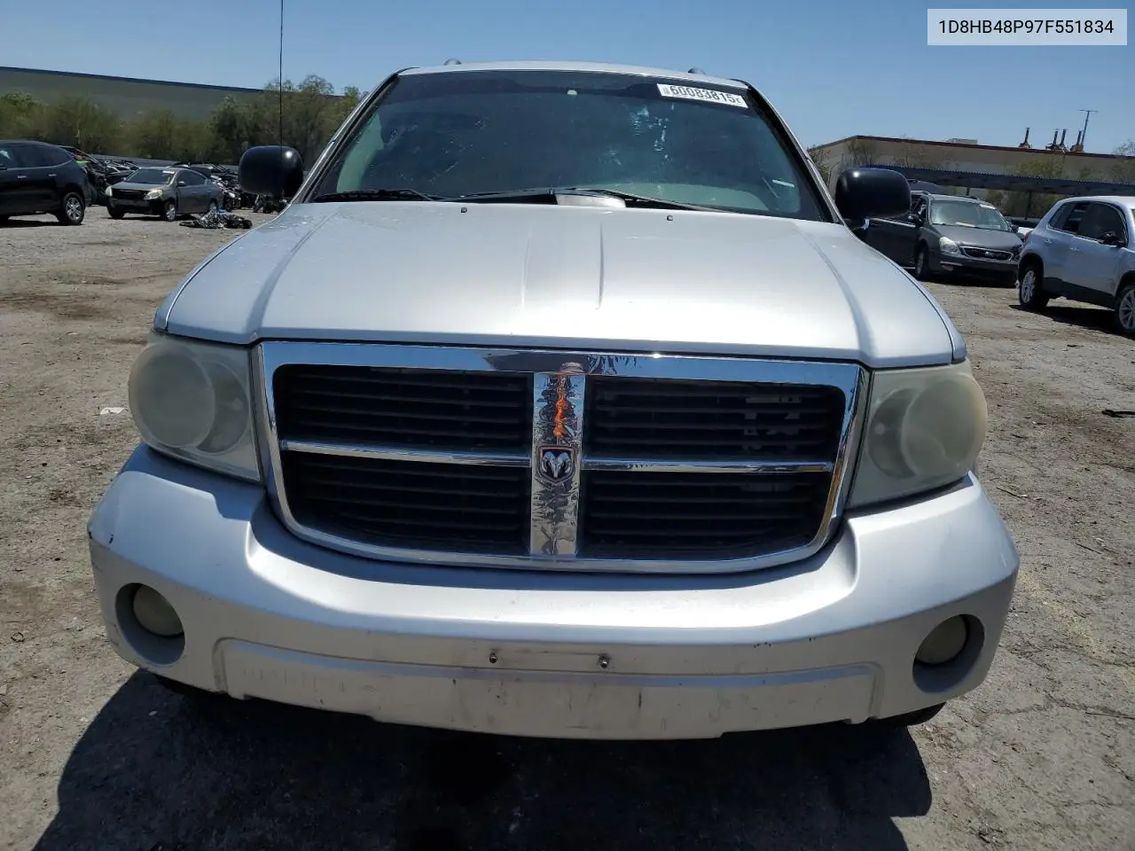 2007 Dodge Durango Slt VIN: 1D8HB48P97F551834 Lot: 60083815