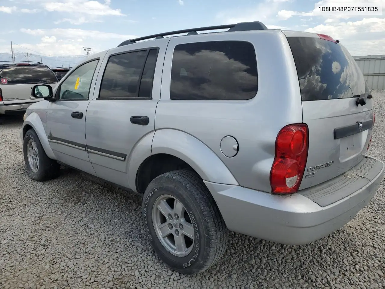 2007 Dodge Durango Slt VIN: 1D8HB48P07F551835 Lot: 60267495