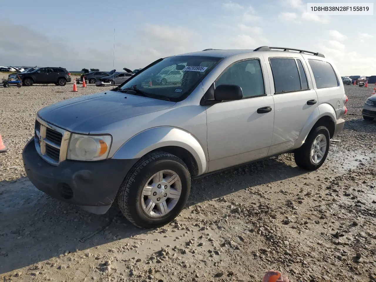 2008 Dodge Durango Sxt VIN: 1D8HB38N28F155819 Lot: 56203905