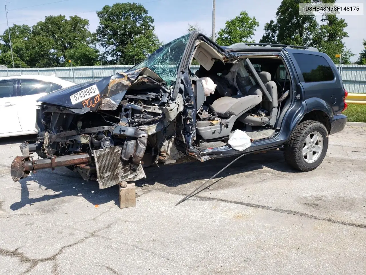 2008 Dodge Durango Slt VIN: 1D8HB48N78F148175 Lot: 57434943