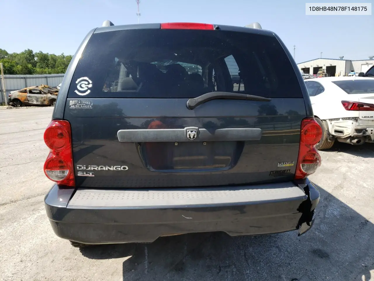 2008 Dodge Durango Slt VIN: 1D8HB48N78F148175 Lot: 57434943
