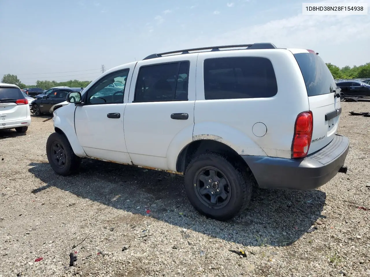 2008 Dodge Durango Sxt VIN: 1D8HD38N28F154938 Lot: 59943355