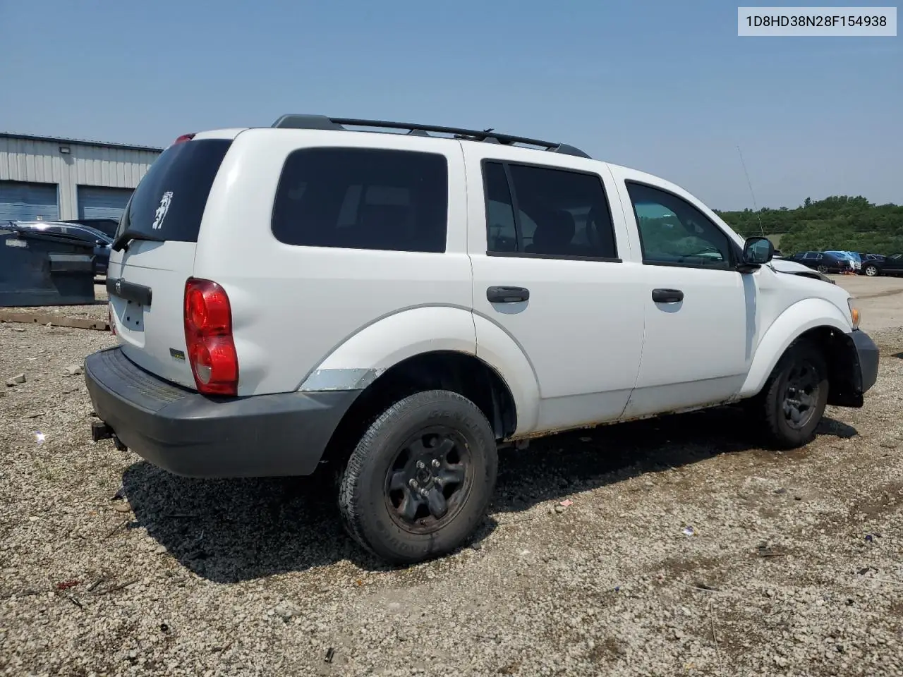 2008 Dodge Durango Sxt VIN: 1D8HD38N28F154938 Lot: 59943355