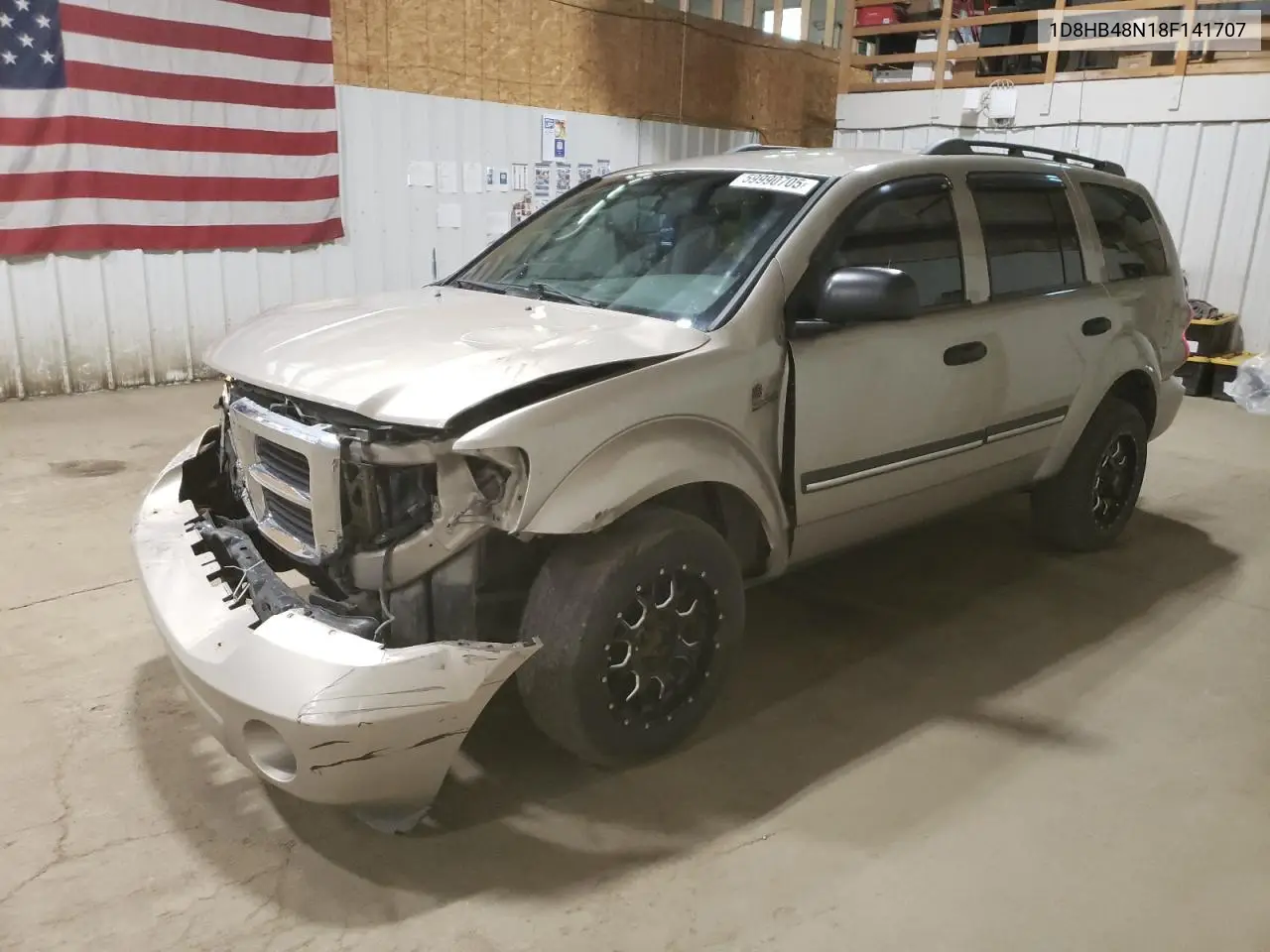 2008 Dodge Durango Slt VIN: 1D8HB48N18F141707 Lot: 59990705