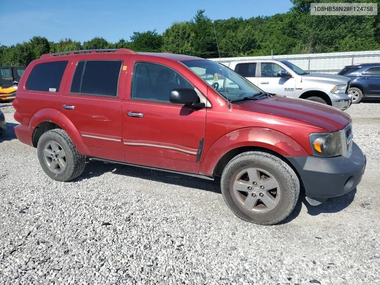 2008 Dodge Durango Limited VIN: 1D8HB58N28F124758 Lot: 61873155