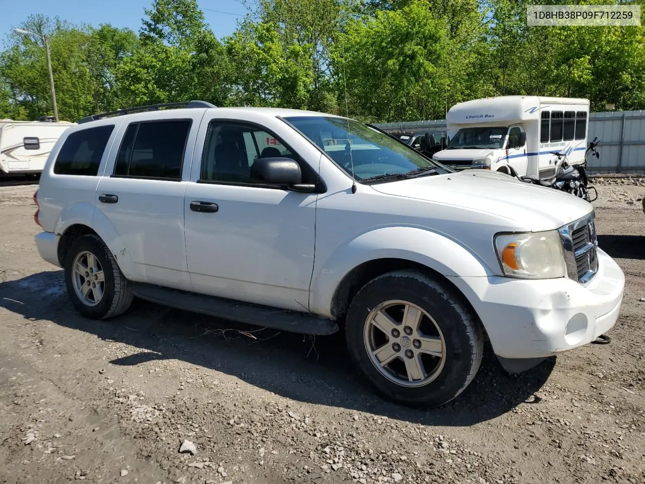 2009 Dodge Durango Se VIN: 1D8HB38P09F712259 Lot: 56363425