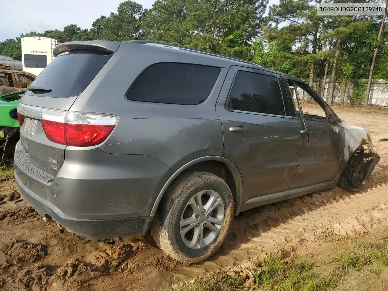 2012 Dodge Durango Crew VIN: 1C4RDHDG2CC129748 Lot: 54725485
