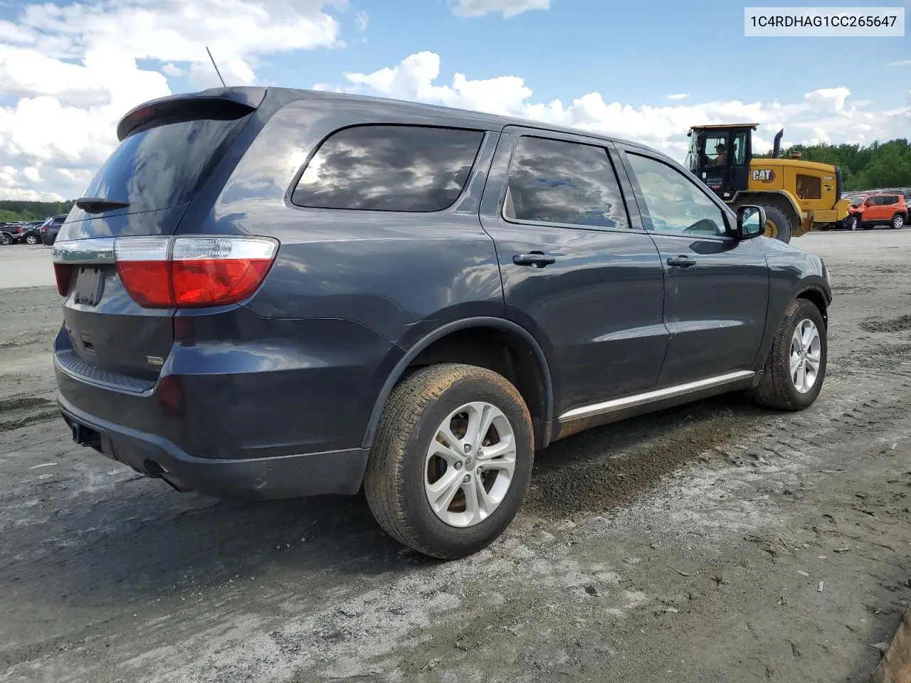 2012 Dodge Durango Sxt VIN: 1C4RDHAG1CC265647 Lot: 56510105