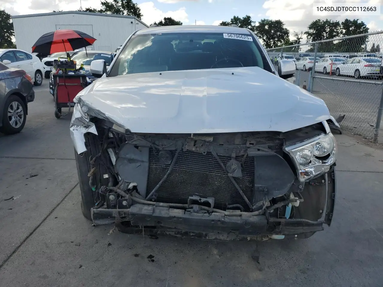 2012 Dodge Durango Crew VIN: 1C4SDJDT0CC112663 Lot: 56706625