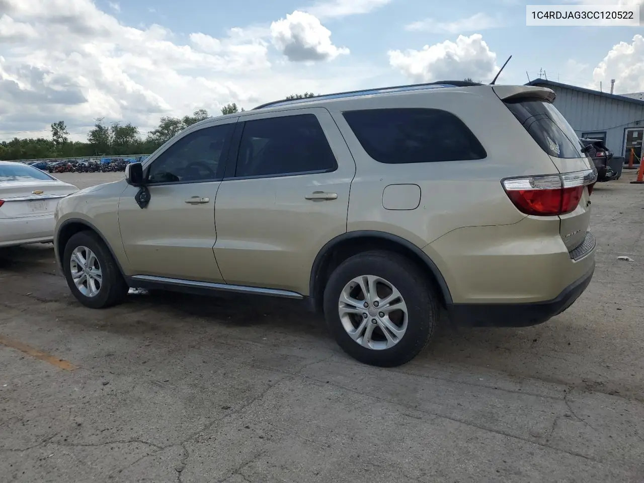 2012 Dodge Durango Sxt VIN: 1C4RDJAG3CC120522 Lot: 62914255