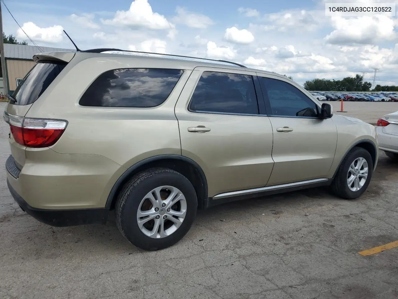 2012 Dodge Durango Sxt VIN: 1C4RDJAG3CC120522 Lot: 62914255