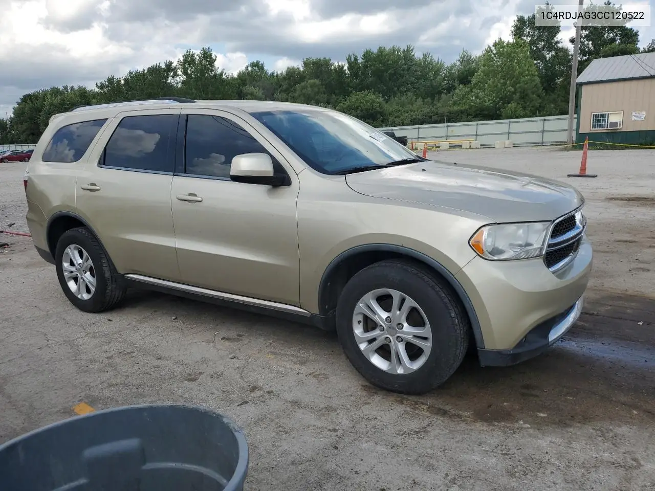 2012 Dodge Durango Sxt VIN: 1C4RDJAG3CC120522 Lot: 62914255