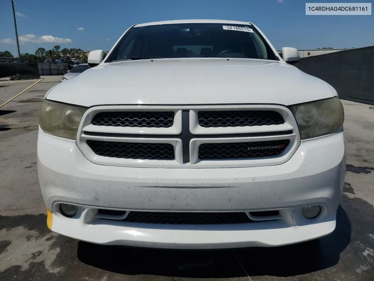 2013 Dodge Durango Sxt VIN: 1C4RDHAG4DC681161 Lot: 52186515