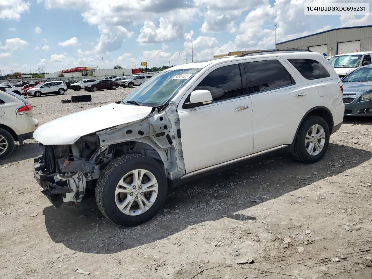 2013 Dodge Durango Crew VIN: 1C4RDJDGXDC695231 Lot: 56934625