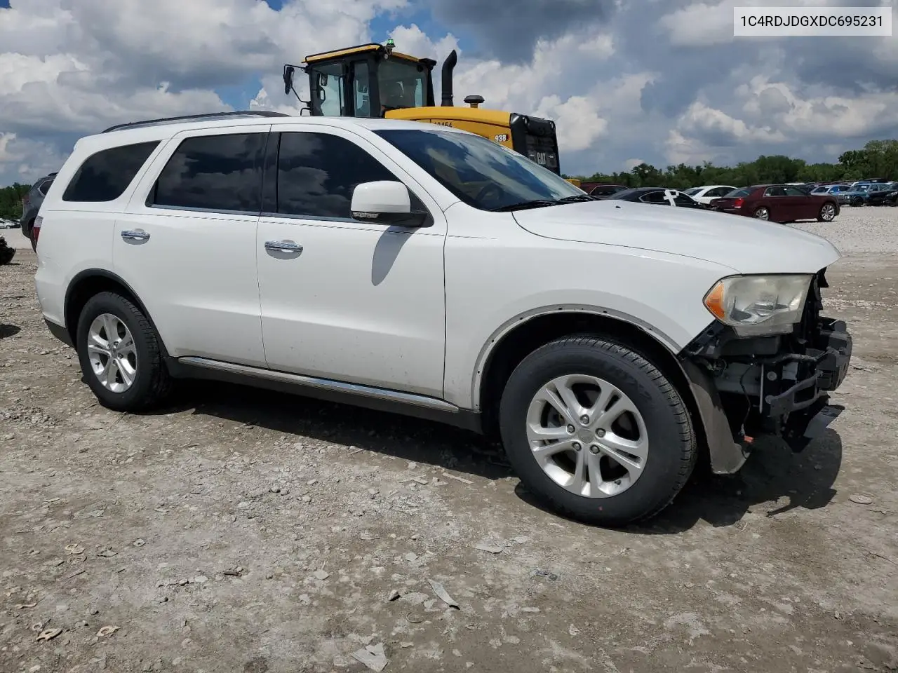 2013 Dodge Durango Crew VIN: 1C4RDJDGXDC695231 Lot: 56934625