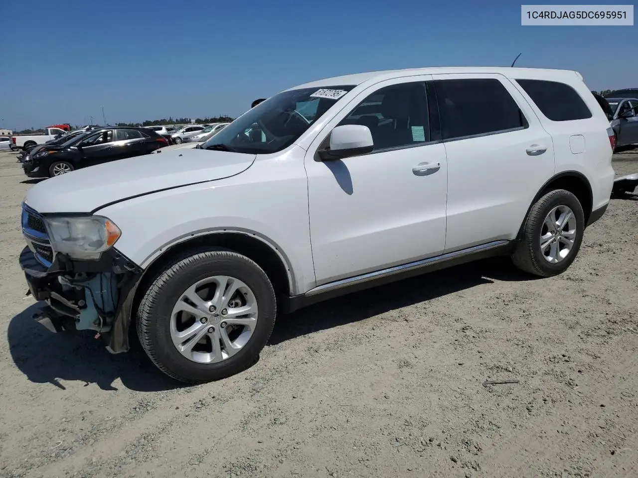 2013 Dodge Durango Sxt VIN: 1C4RDJAG5DC695951 Lot: 61872795