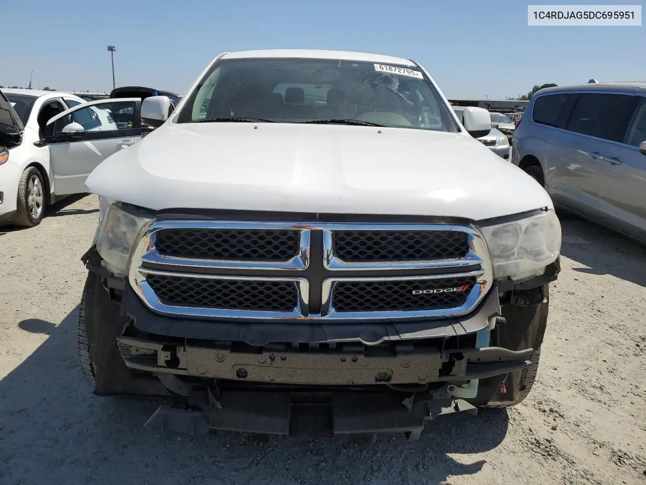 2013 Dodge Durango Sxt VIN: 1C4RDJAG5DC695951 Lot: 61872795