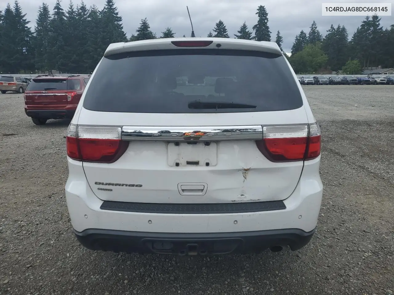 2013 Dodge Durango Sxt VIN: 1C4RDJAG8DC668145 Lot: 62749645