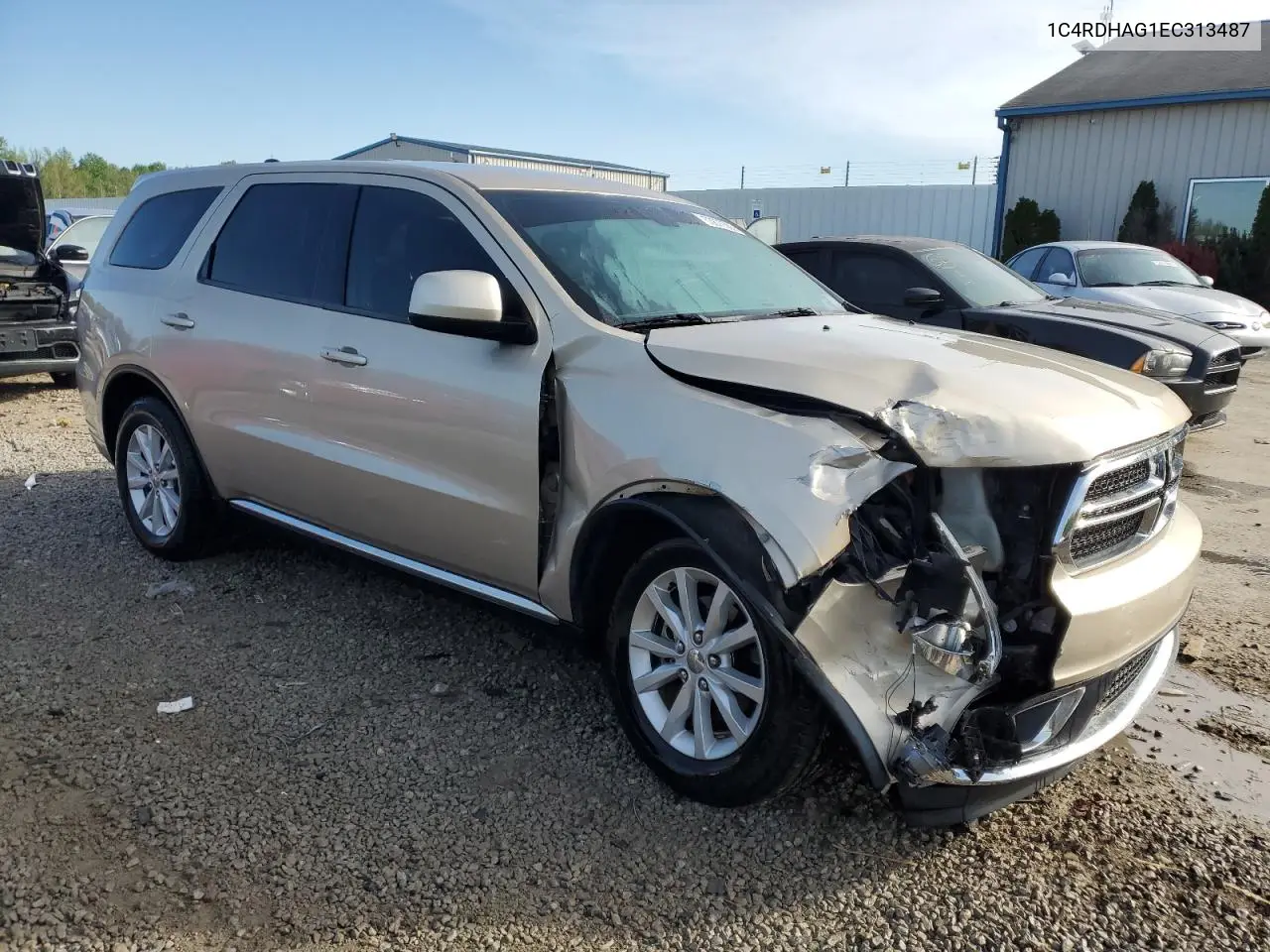 2014 Dodge Durango Sxt VIN: 1C4RDHAG1EC313487 Lot: 53870565