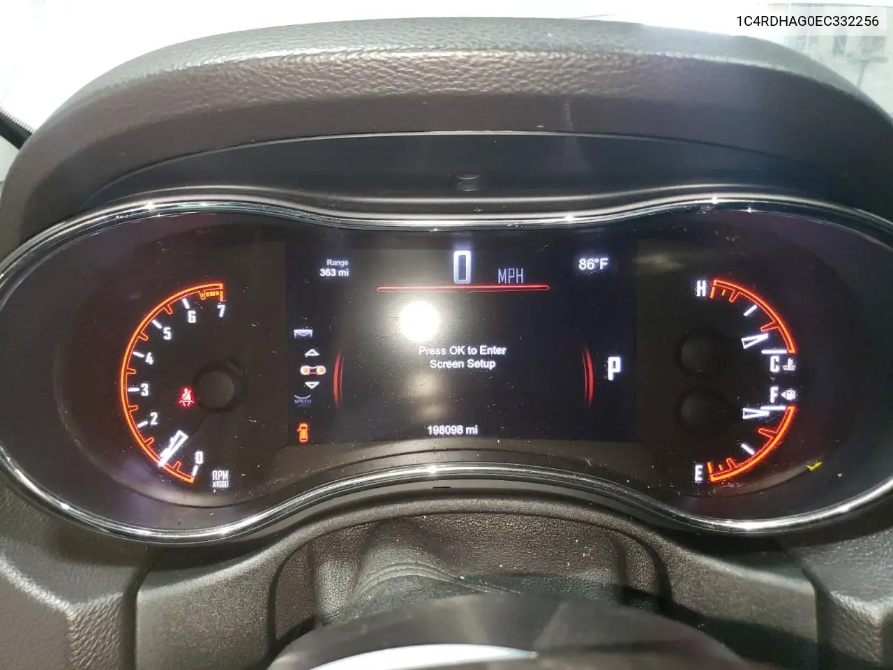 2014 Dodge Durango Sxt VIN: 1C4RDHAG0EC332256 Lot: 56504835