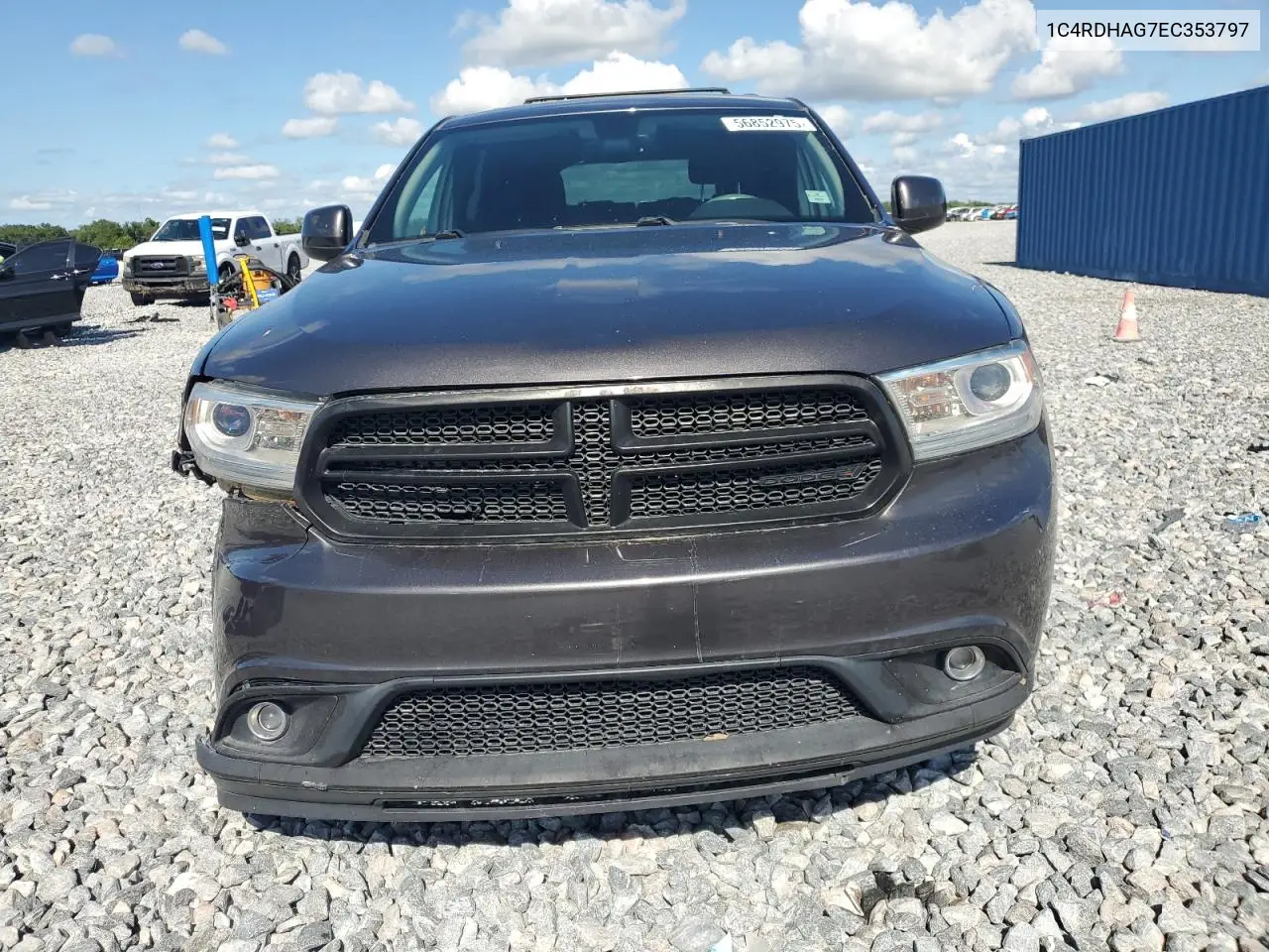 2014 Dodge Durango Sxt VIN: 1C4RDHAG7EC353797 Lot: 56852975