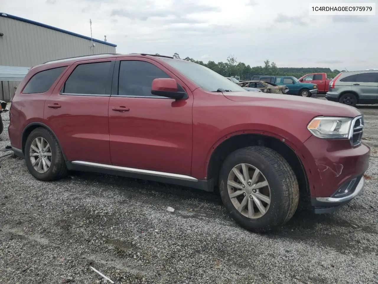 2014 Dodge Durango Sxt VIN: 1C4RDHAG0EC975979 Lot: 57452245