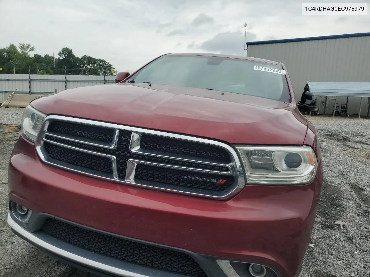 2014 Dodge Durango Sxt VIN: 1C4RDHAG0EC975979 Lot: 57452245
