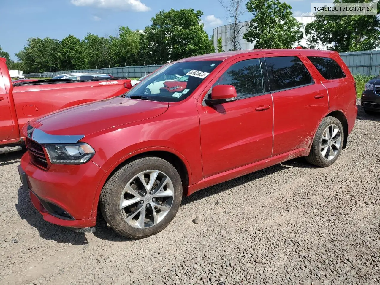 2014 Dodge Durango R/T VIN: 1C4SDJCT7EC378167 Lot: 62025655