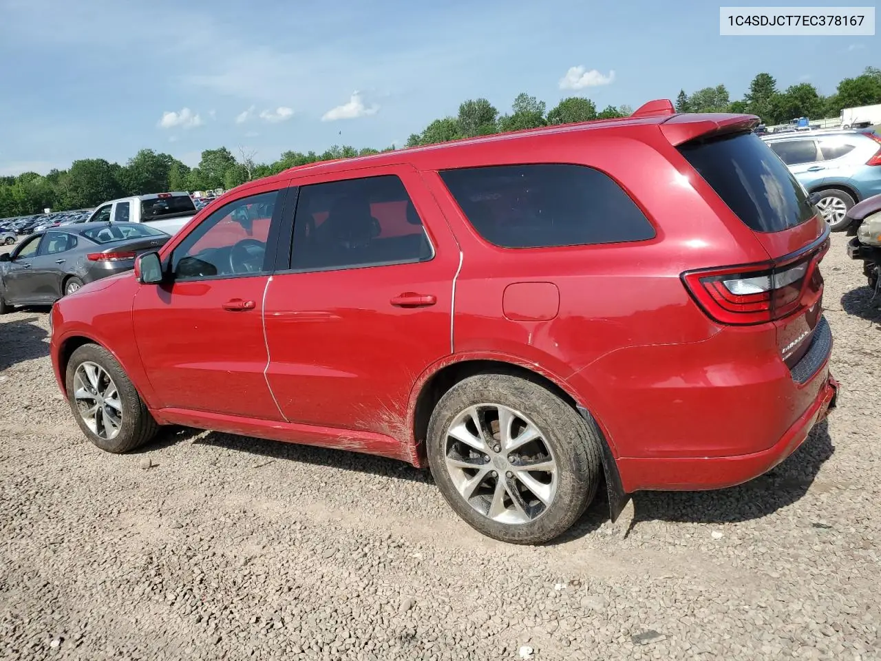2014 Dodge Durango R/T VIN: 1C4SDJCT7EC378167 Lot: 62025655
