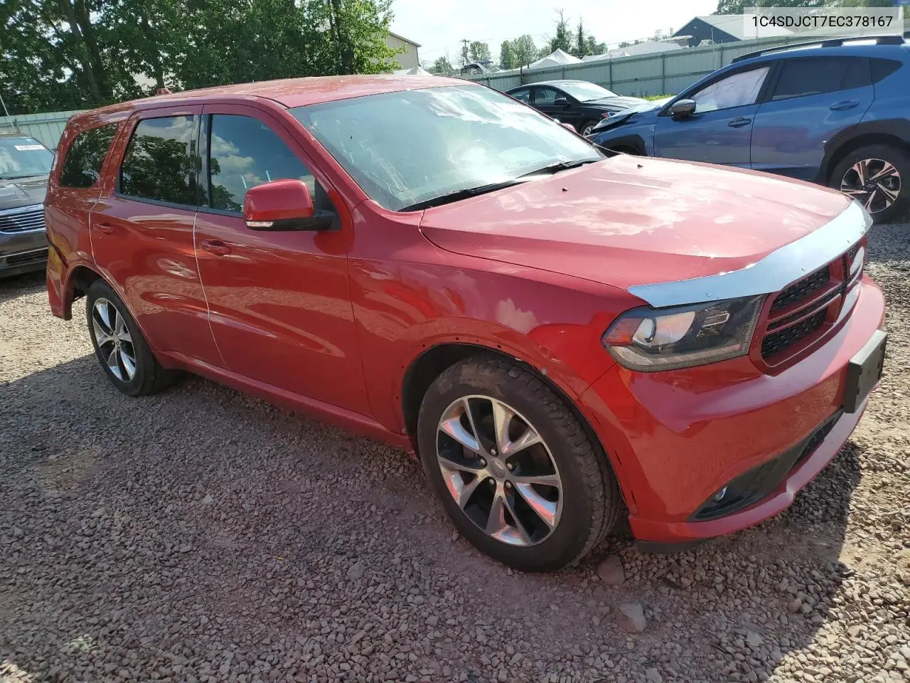 2014 Dodge Durango R/T VIN: 1C4SDJCT7EC378167 Lot: 62025655