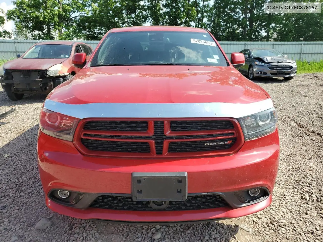 2014 Dodge Durango R/T VIN: 1C4SDJCT7EC378167 Lot: 62025655