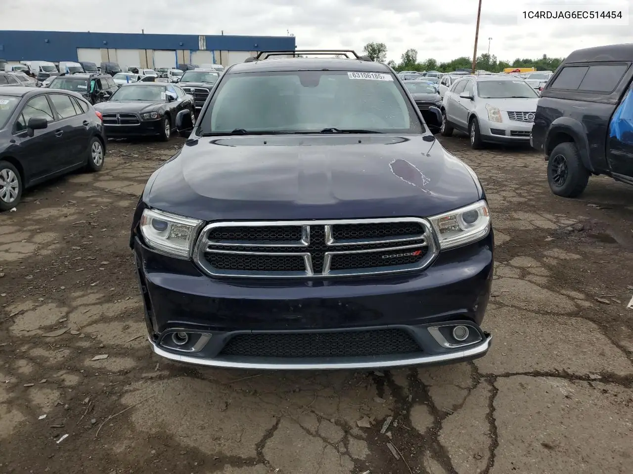2014 Dodge Durango Sxt VIN: 1C4RDJAG6EC514454 Lot: 63106185