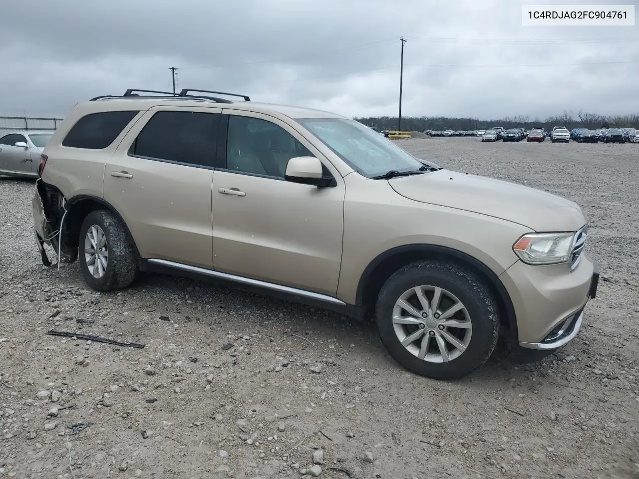 2015 Dodge Durango Sxt VIN: 1C4RDJAG2FC904761 Lot: 51146605