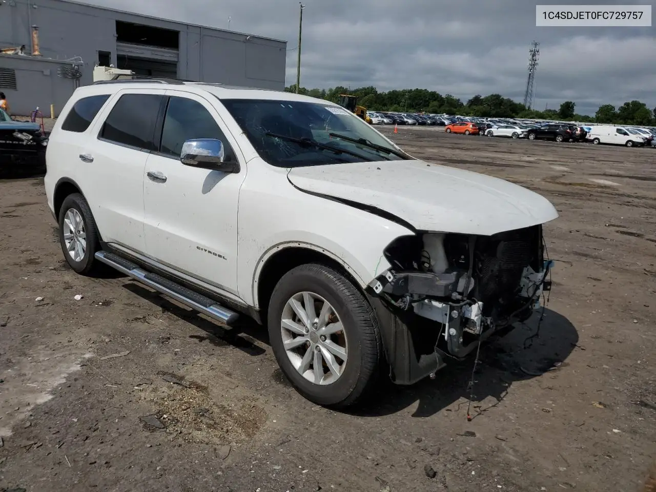 2015 Dodge Durango Citadel VIN: 1C4SDJET0FC729757 Lot: 55615265