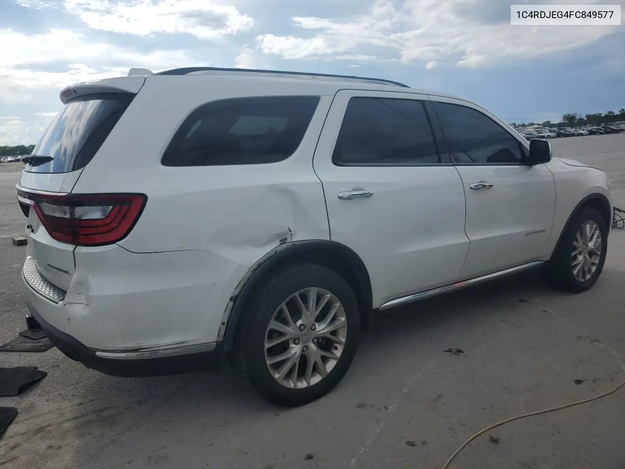 2015 Dodge Durango Citadel VIN: 1C4RDJEG4FC849577 Lot: 56024185