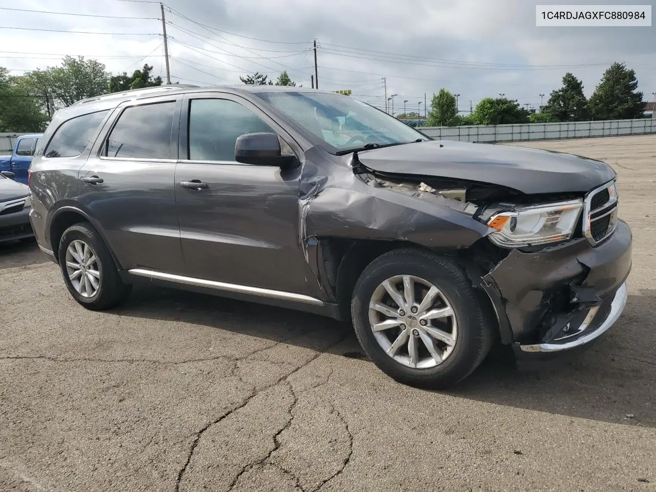 2015 Dodge Durango Sxt VIN: 1C4RDJAGXFC880984 Lot: 56962195