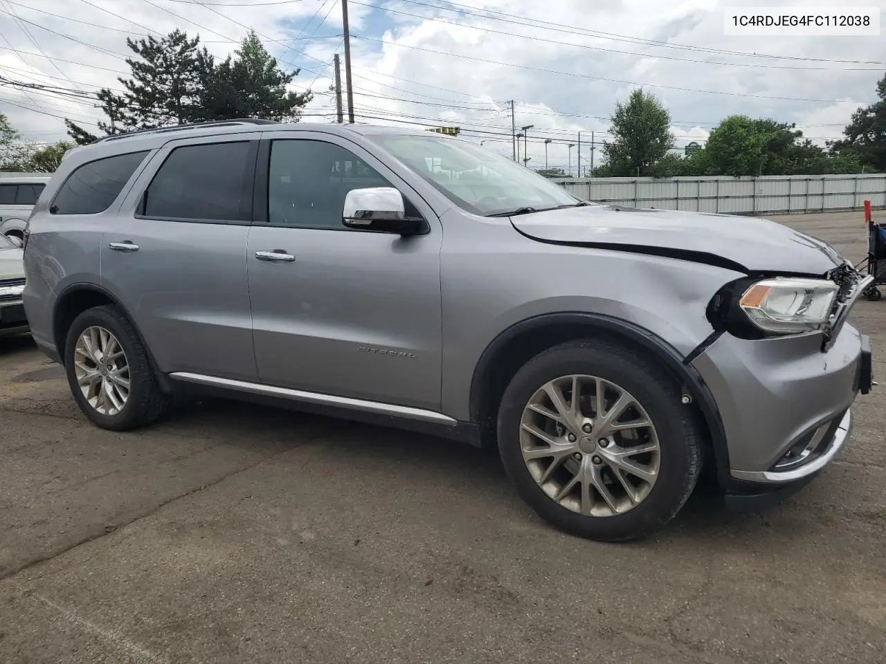 2015 Dodge Durango Citadel VIN: 1C4RDJEG4FC112038 Lot: 57124145