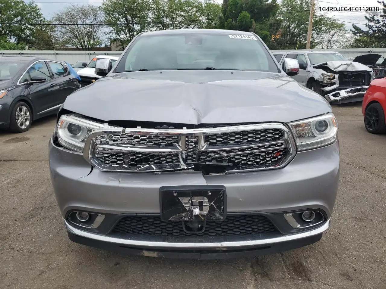 2015 Dodge Durango Citadel VIN: 1C4RDJEG4FC112038 Lot: 57124145