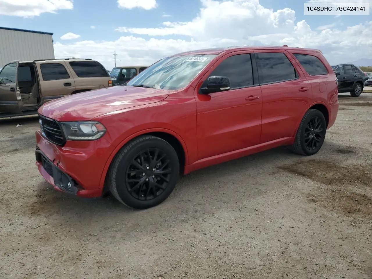 2016 Dodge Durango R/T VIN: 1C4SDHCT7GC424141 Lot: 62205605