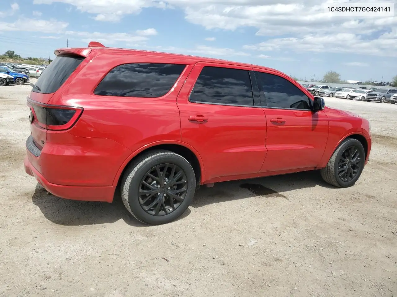 2016 Dodge Durango R/T VIN: 1C4SDHCT7GC424141 Lot: 62205605