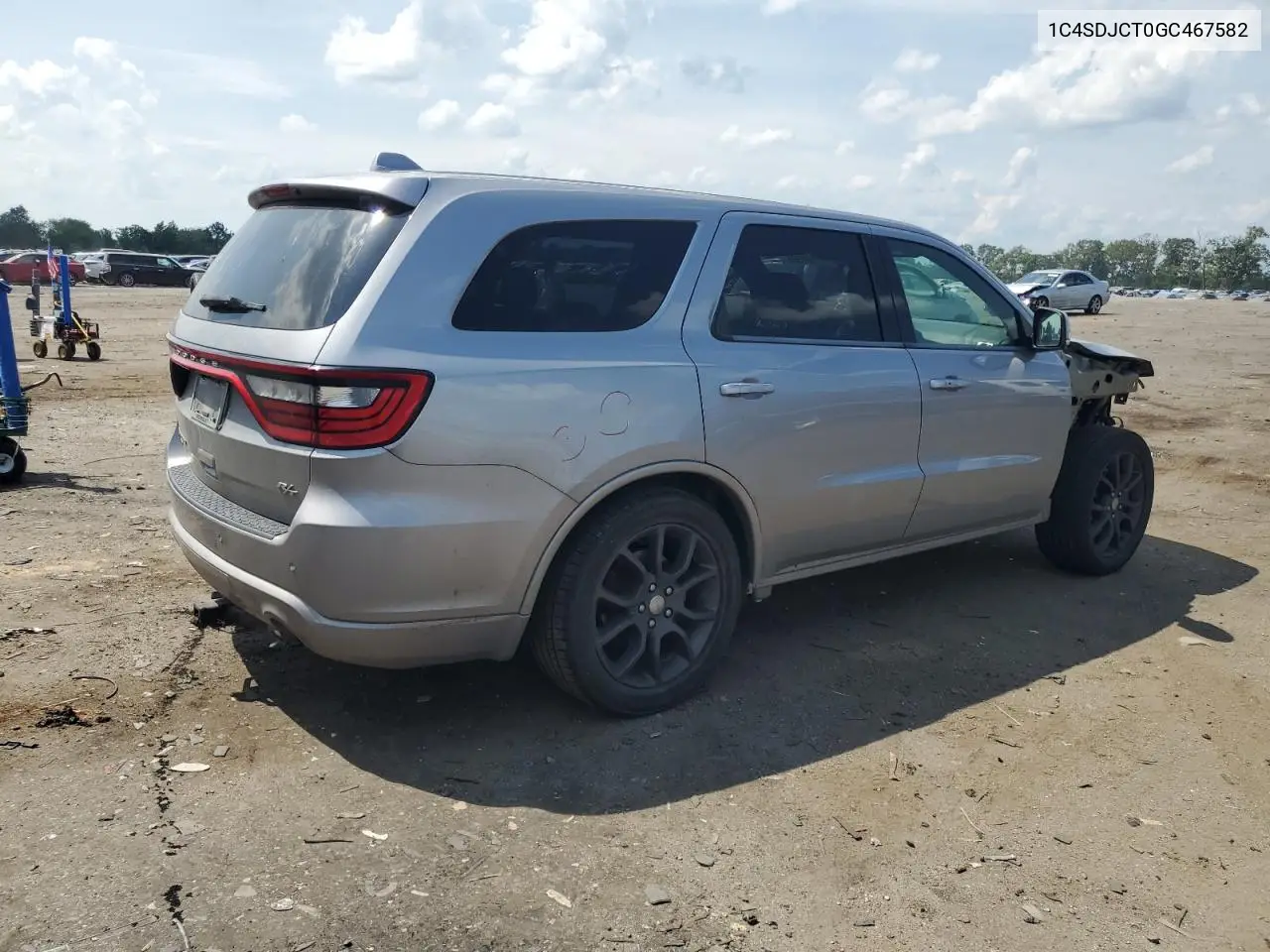 2016 Dodge Durango R/T VIN: 1C4SDJCT0GC467582 Lot: 62360585