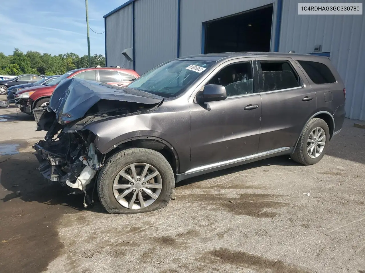 2016 Dodge Durango Sxt VIN: 1C4RDHAG3GC330780 Lot: 62606665