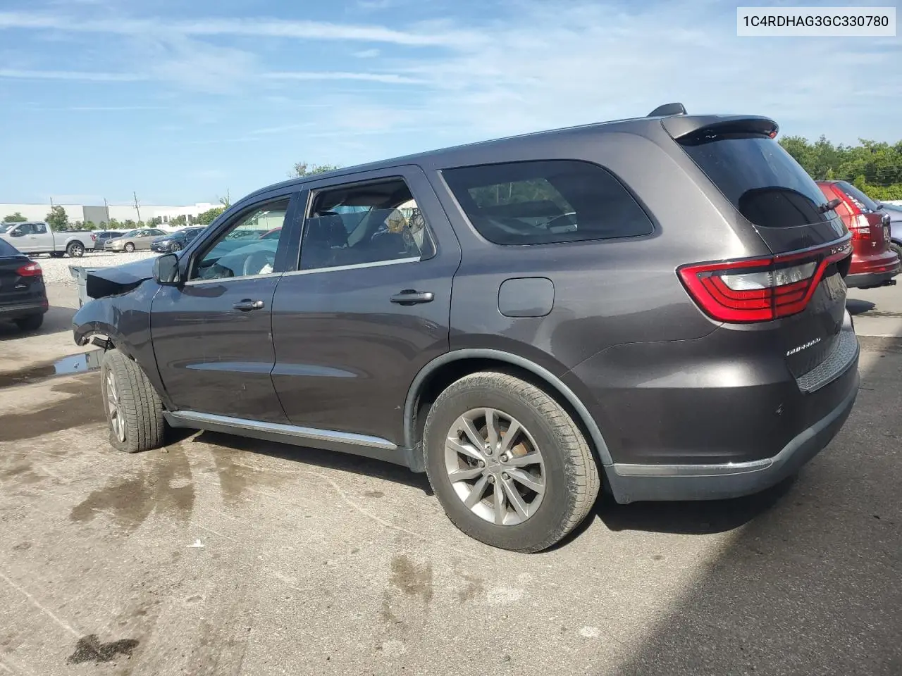 2016 Dodge Durango Sxt VIN: 1C4RDHAG3GC330780 Lot: 62606665