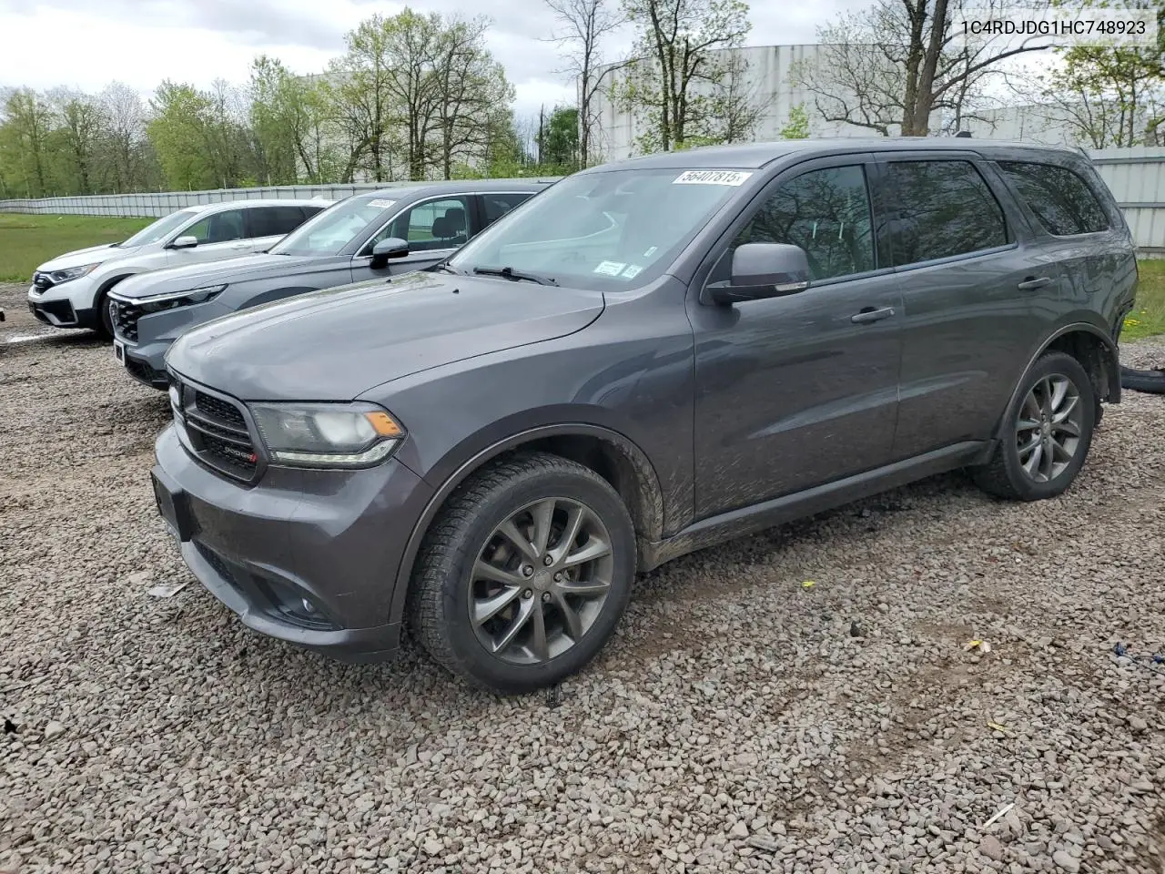 2017 Dodge Durango Gt VIN: 1C4RDJDG1HC748923 Lot: 56407815