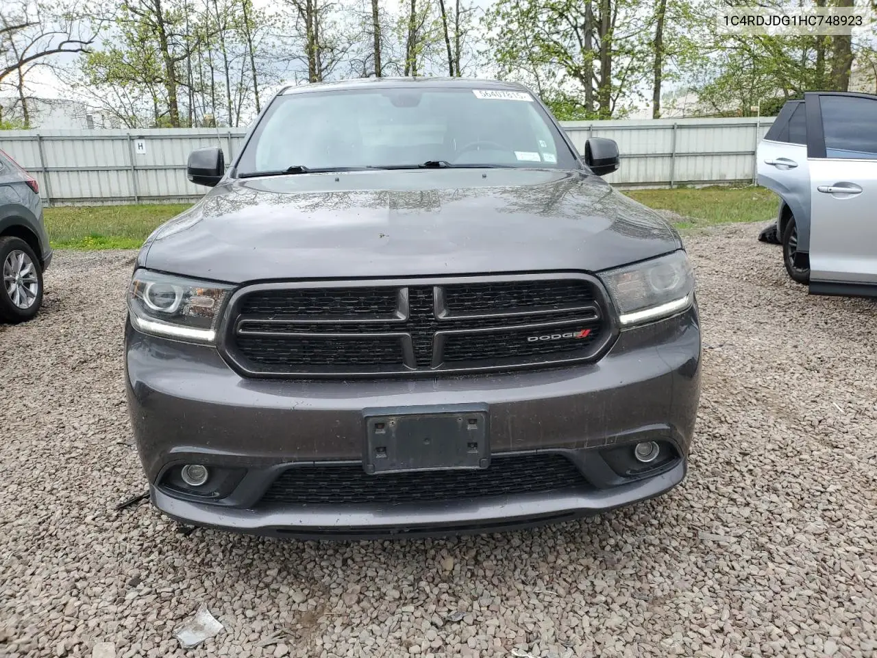 2017 Dodge Durango Gt VIN: 1C4RDJDG1HC748923 Lot: 56407815